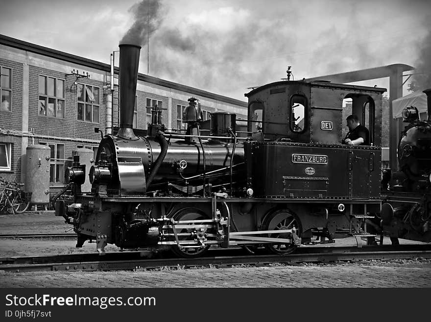 Train on Railroad Track