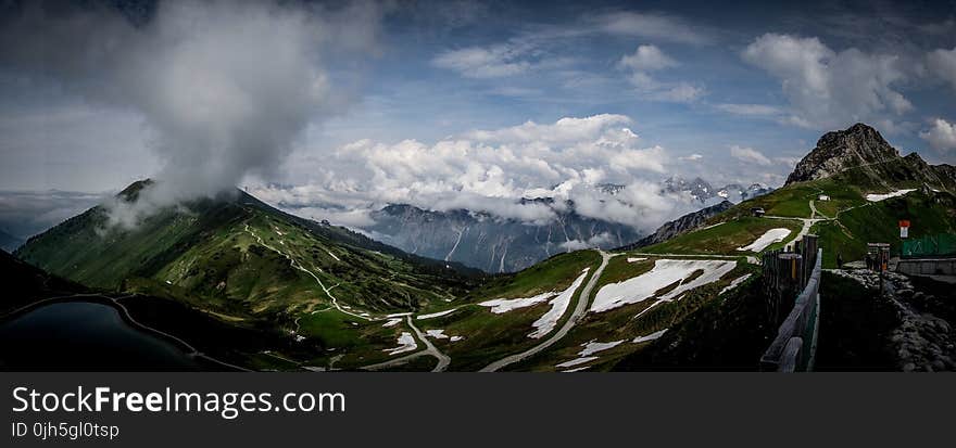 Panoramic View of Mountain Range