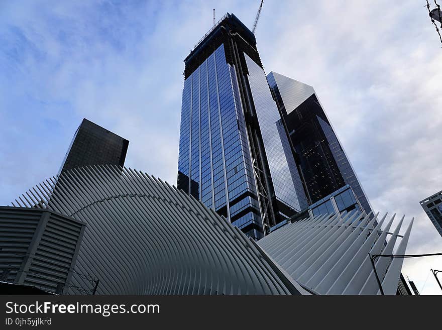 Low Angle View of Skyscrapers Against Sky