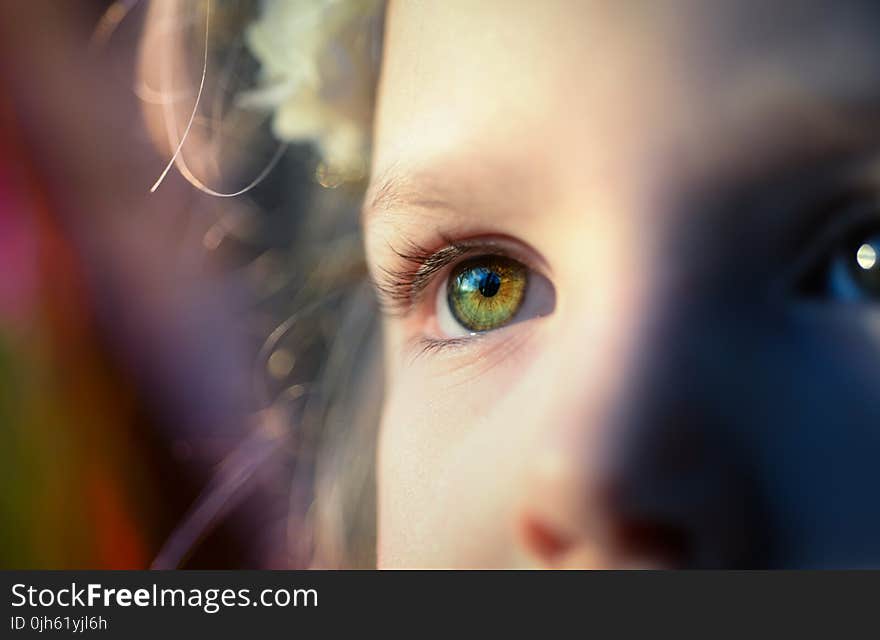 Close-up Portrait of Human Eye