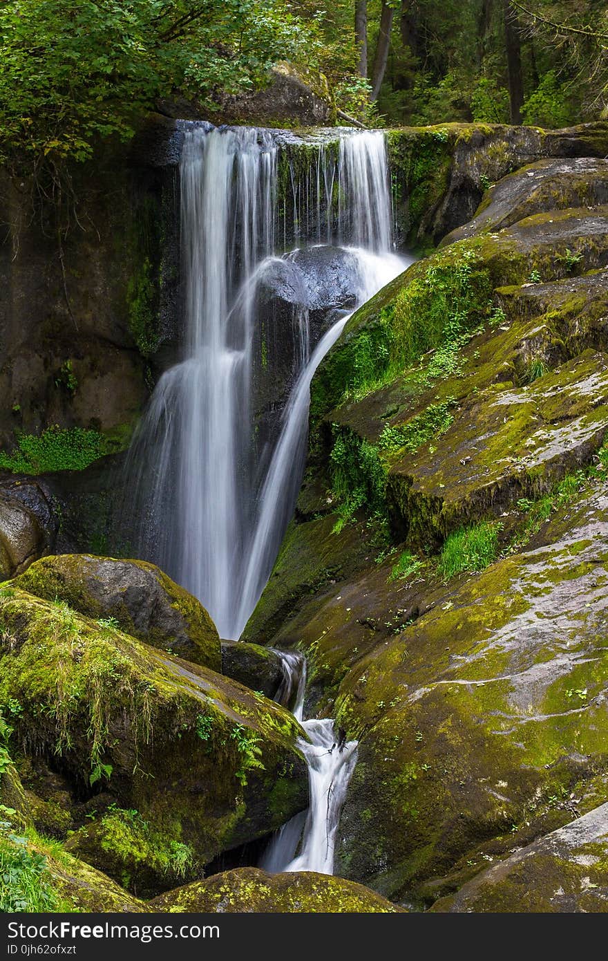 Scenic View of Waterfall