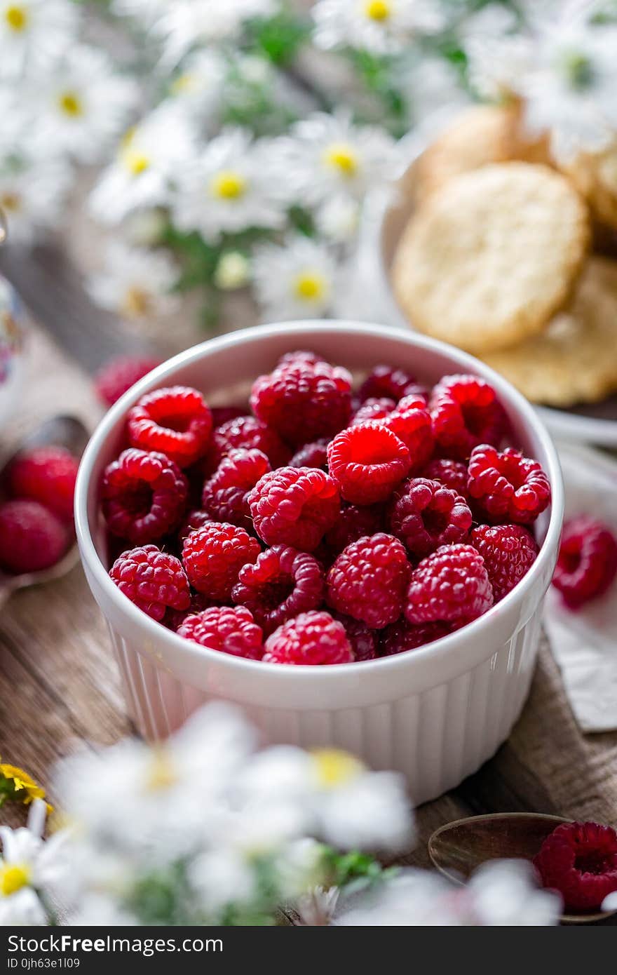 Close-up of Strawberries in Bowl