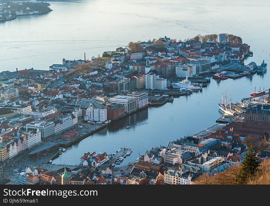 High Angle View of City