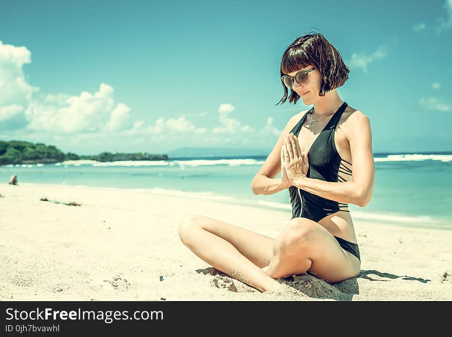 Photography of Woman Wearing Black Bikini