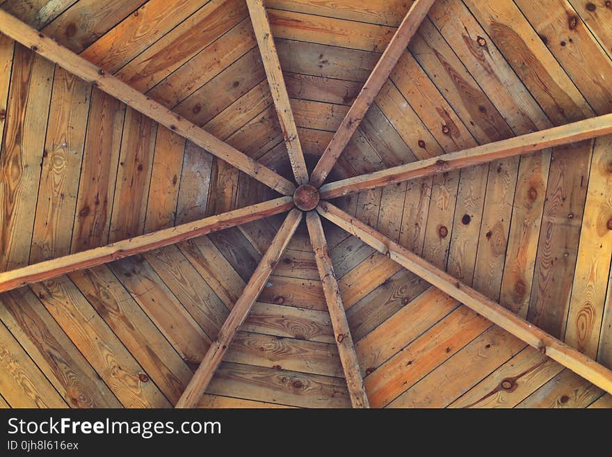 Wooden ceiling