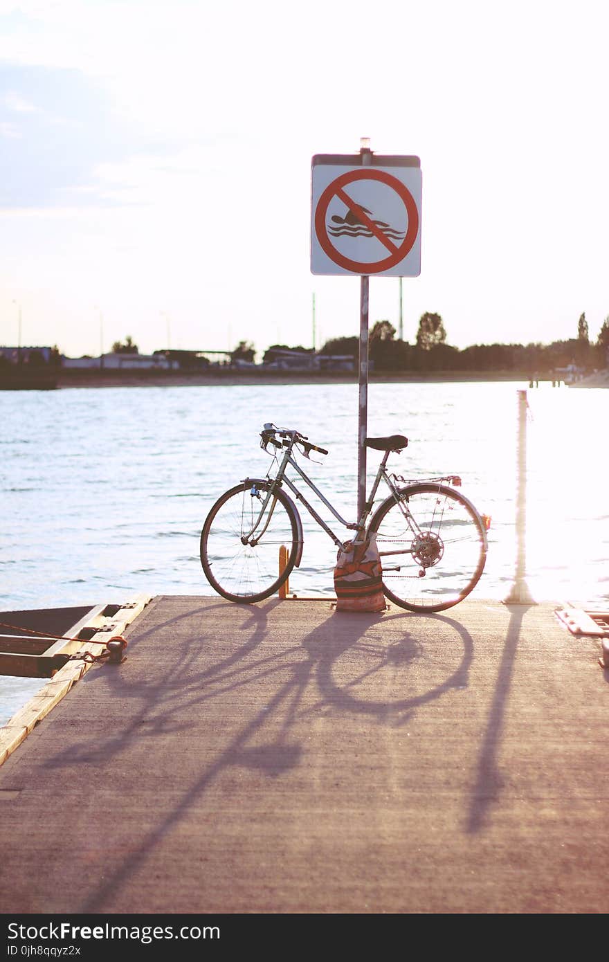 Sunset & bicycle