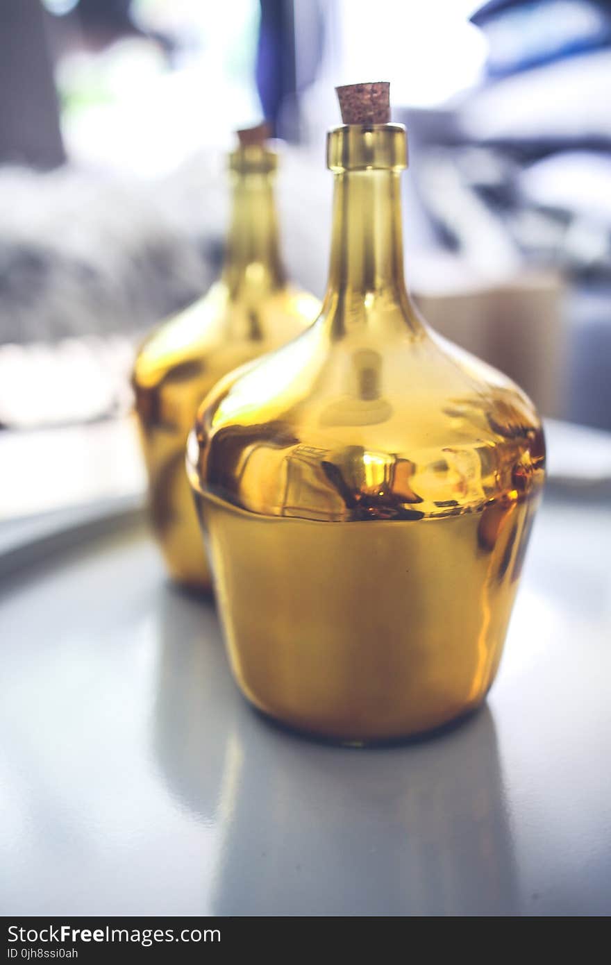 Golden bottle