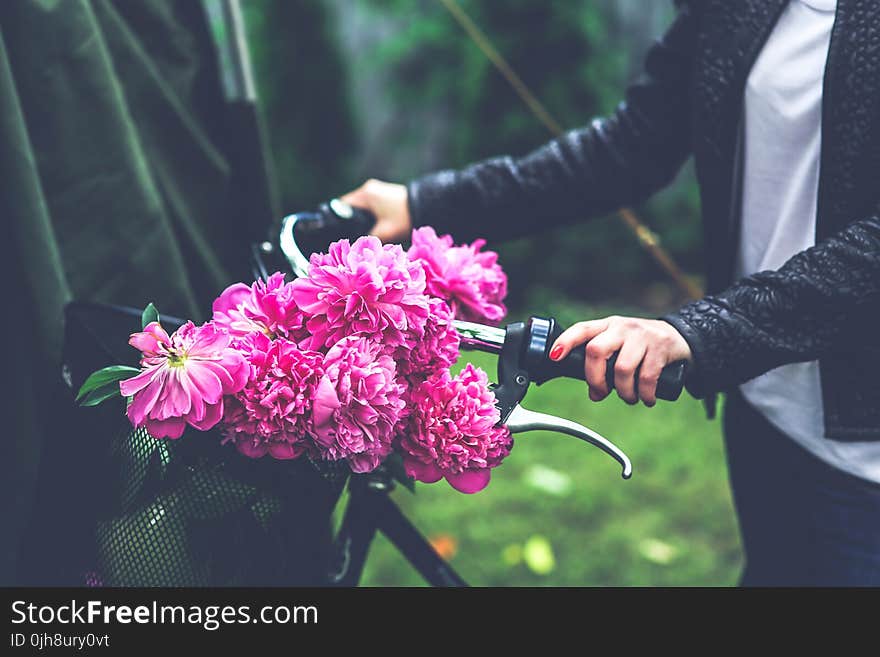 Bike with flower basket