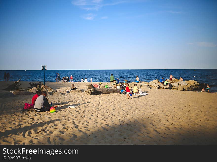 People on the beach