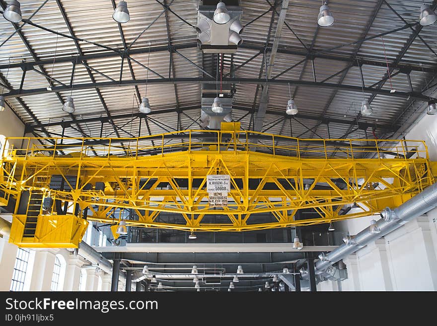 Old gantry in factory