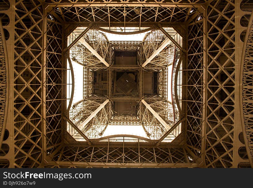 Worms Eye View Of Building Ceiling