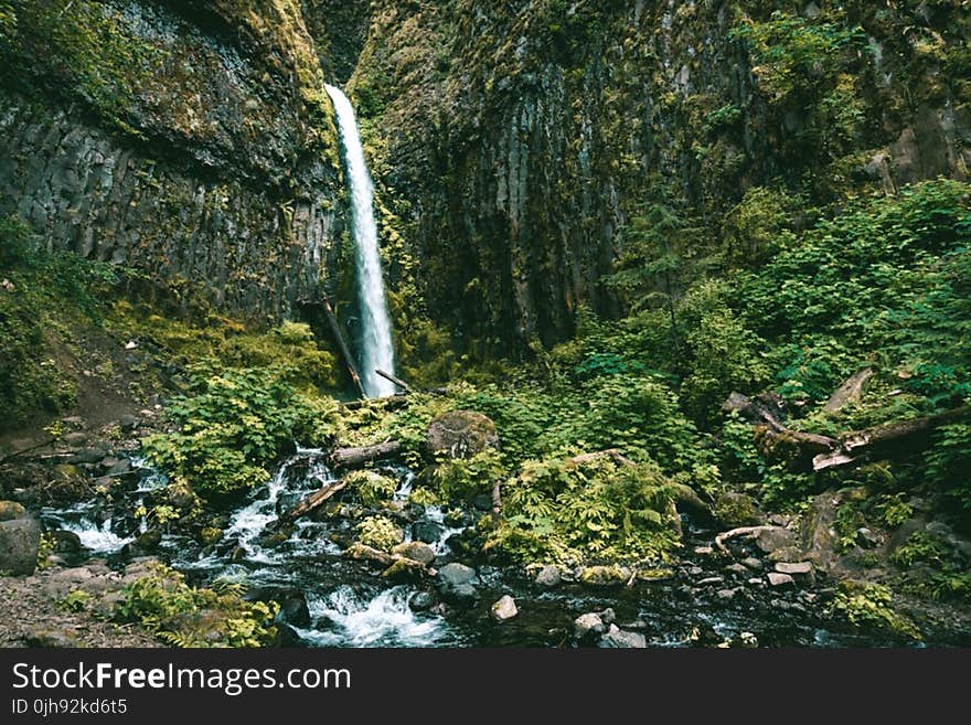 Scenic View of the Waterfalls