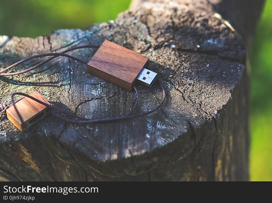 Wooden USB flash drive