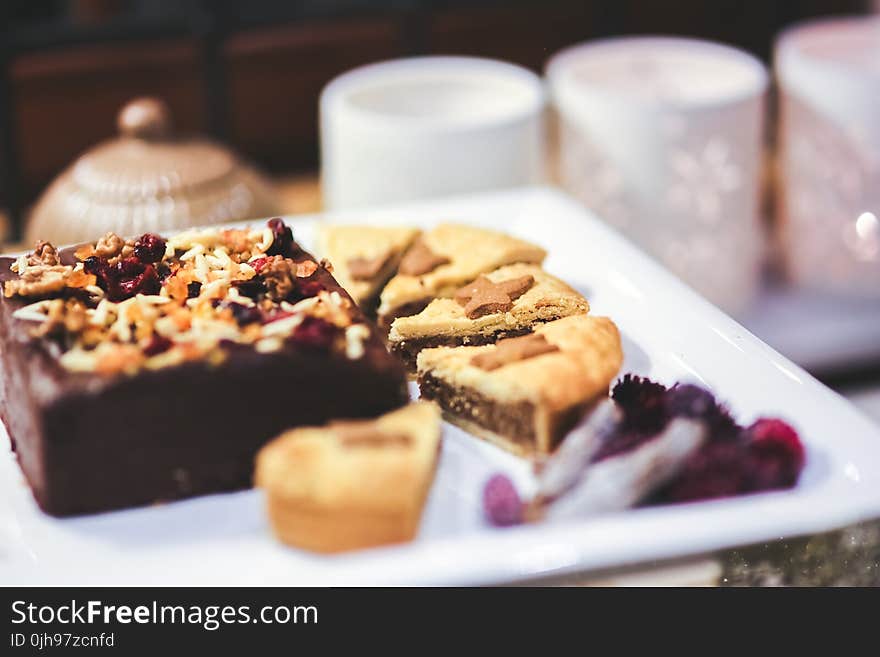 Cake on a White Plate