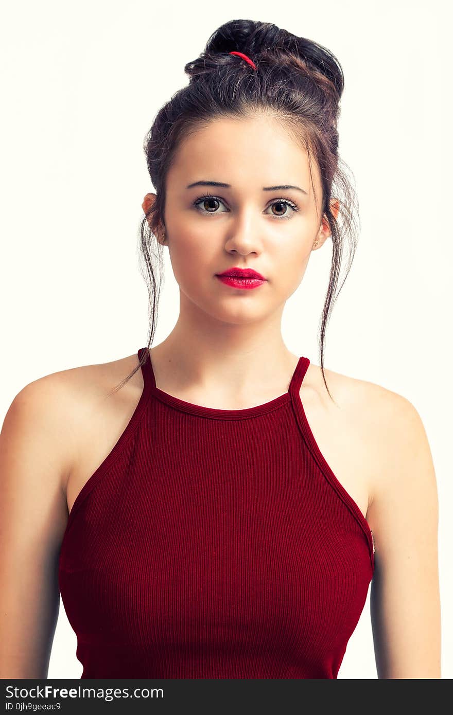 Woman in Red Tank Top