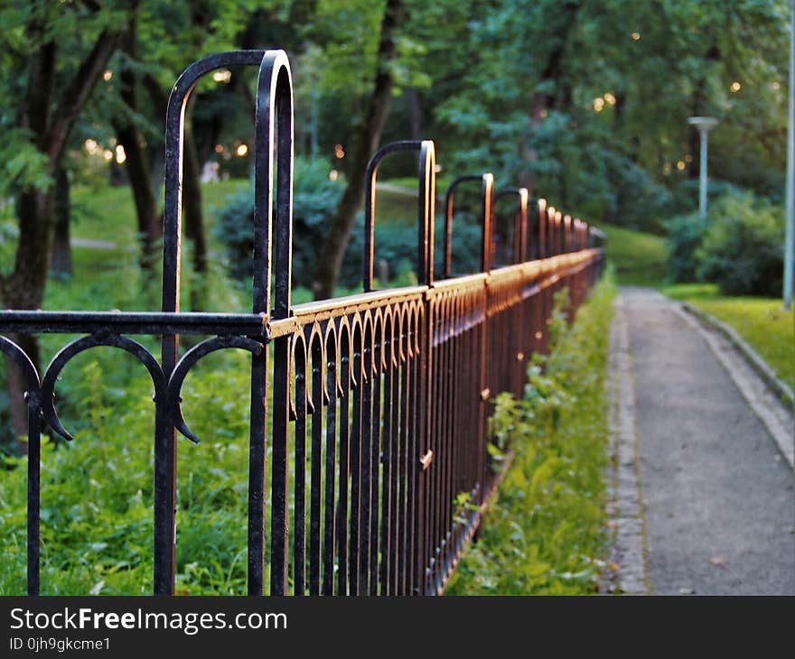 Black Metal Fence