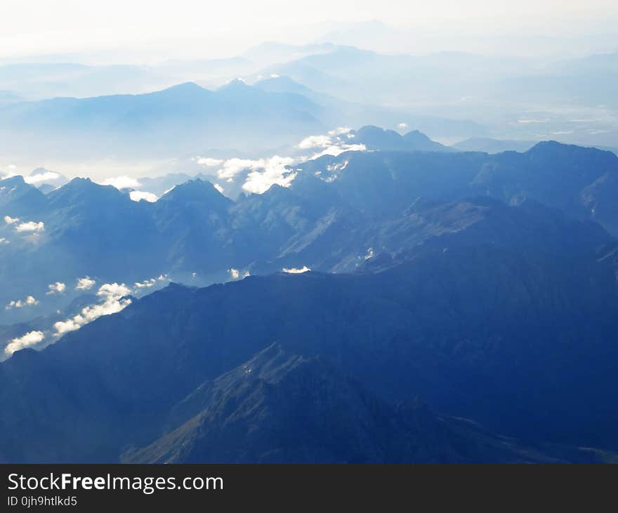 Aerial Shot Of Mountain