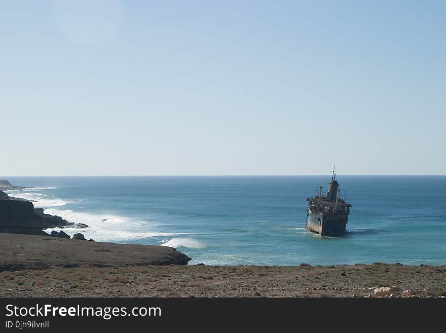 Galleon Ship on Sea