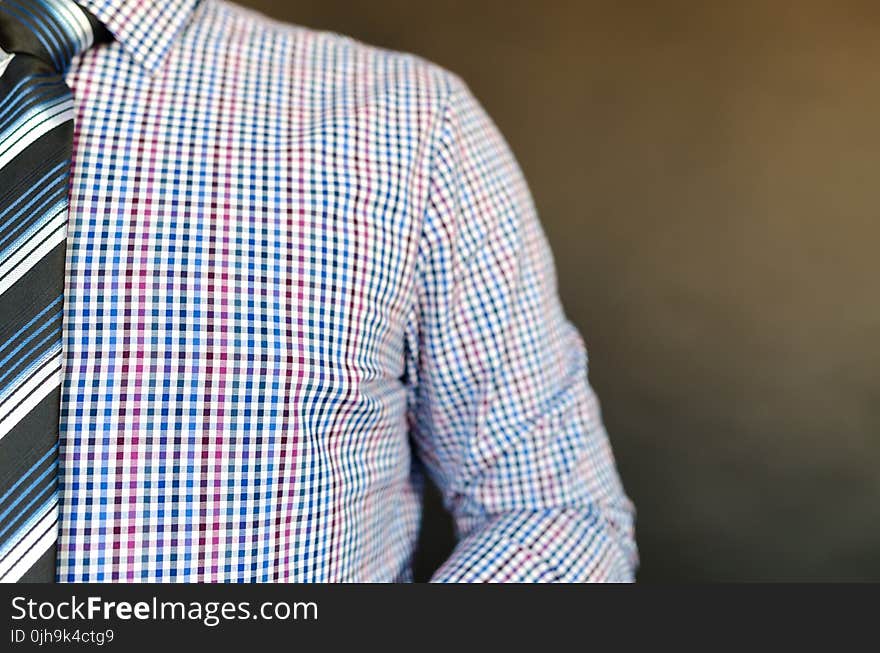 Man Wearing Multicolored Shirt