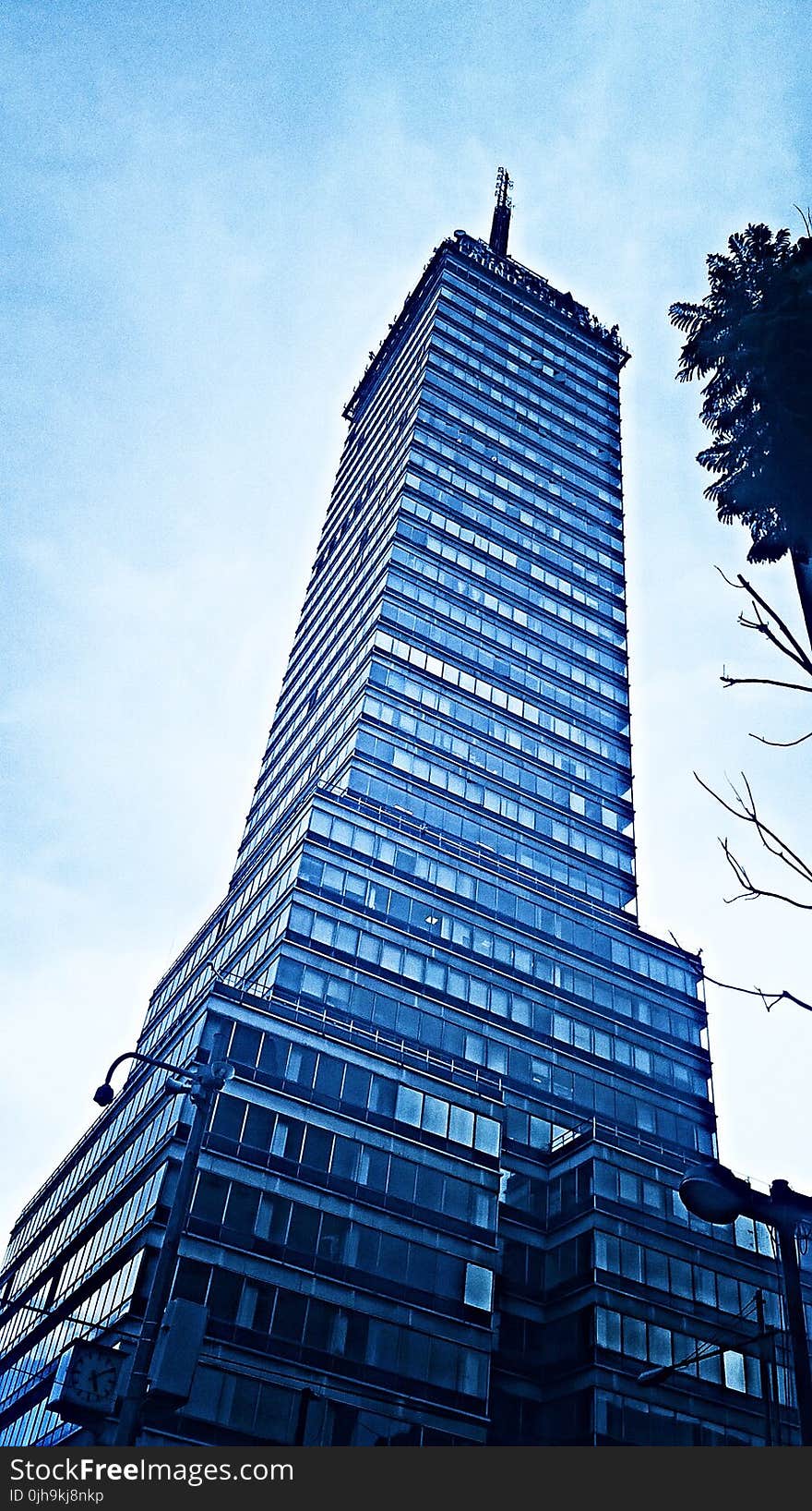 Blue Concrete Building