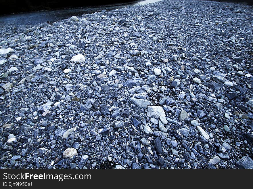 Gray and White Stone Fragments