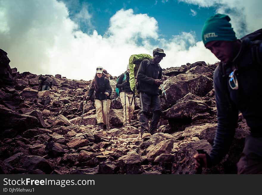 Four Man on Mountain