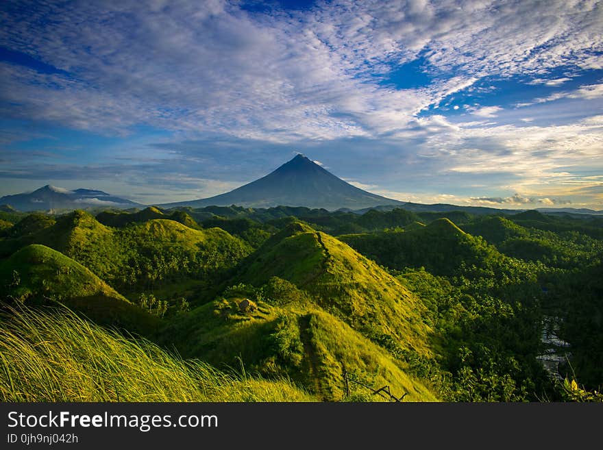 Scenic View of Mountain and Hills