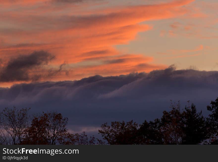 Photography of Nimbus Clouds during Sunset