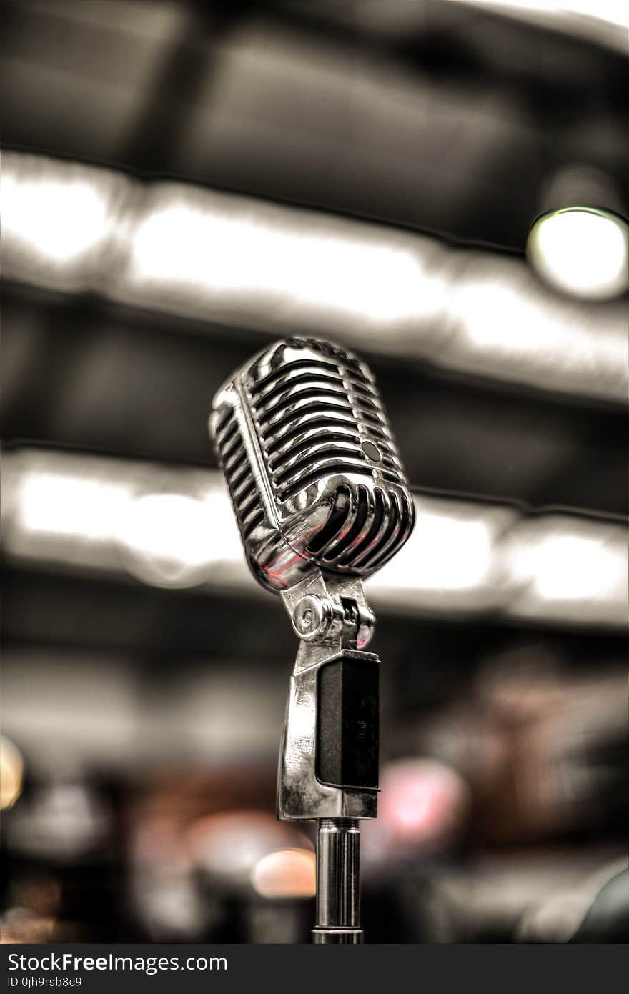 Silver-colored Microphone