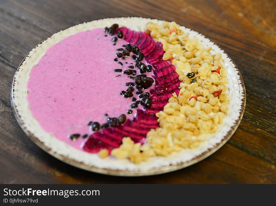 Photo of Cereals on White Ceramic Plate