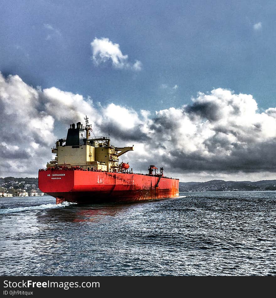 Cargo Ship on the Sea