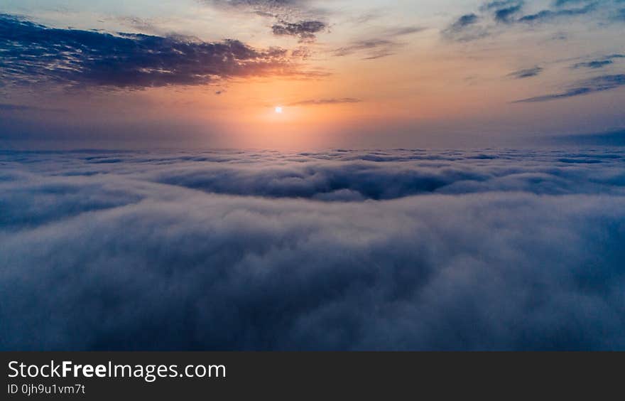 Sea of Clouds during Sunset