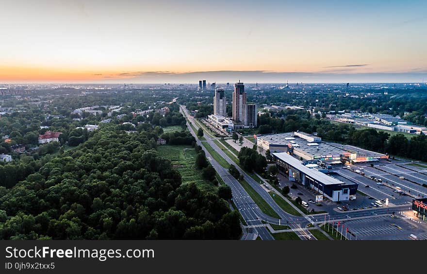 Aerial View Photo of City