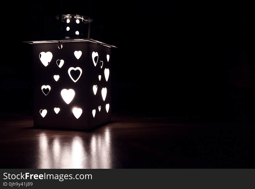 Gray Candle Lantern