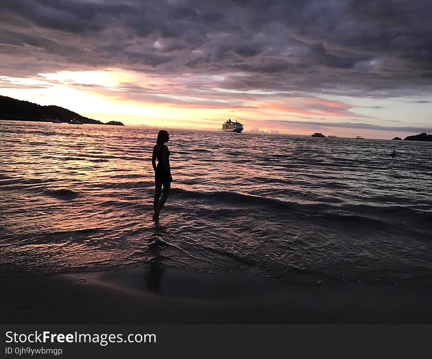 Woman in Body of Water