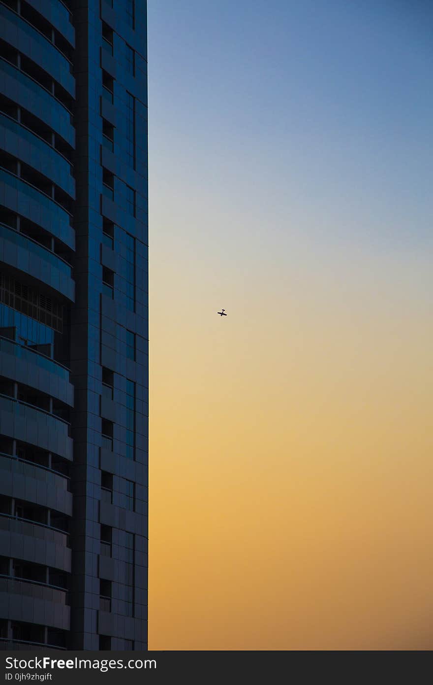 Glass Building in Golden Hour Photography