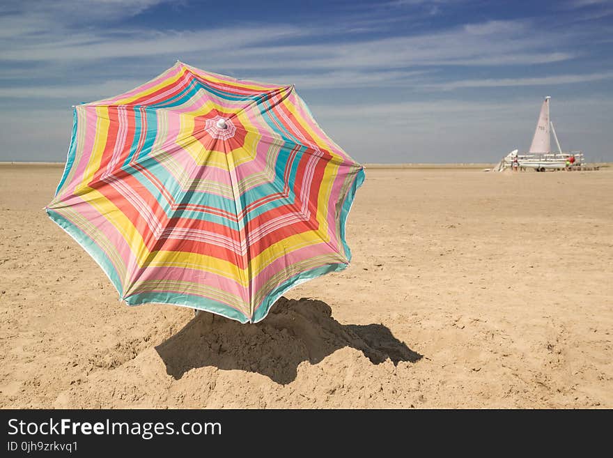 Patio Umbrella on Sand