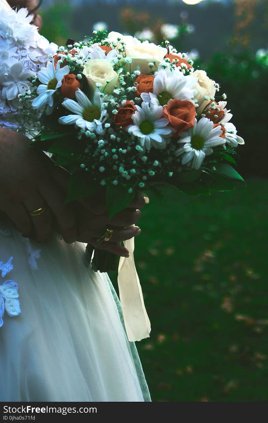 Bride Holding Bridal Bouquet