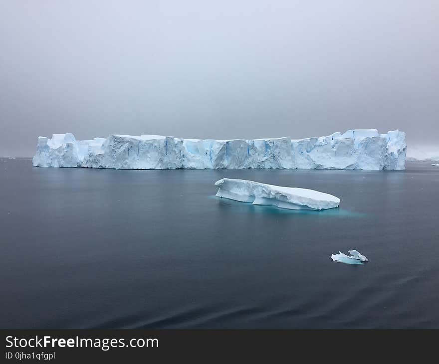 Landscape Photography of Glacier on Ocean