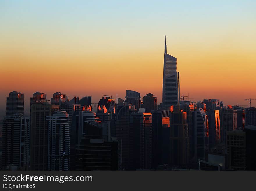 City Buildings during Sunset