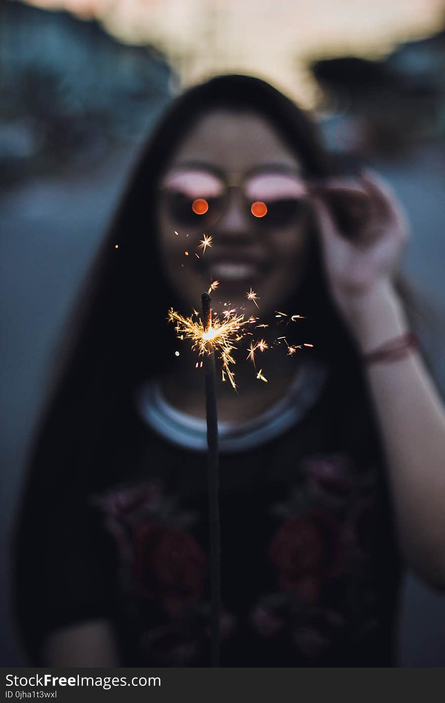 Macro Photography of Firework Stick