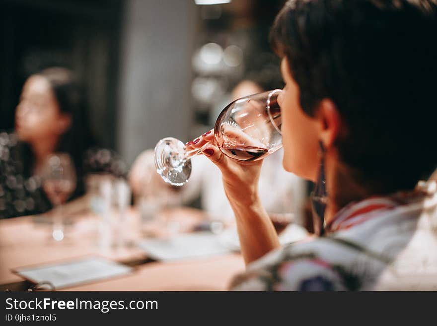 Person Drinking Wine