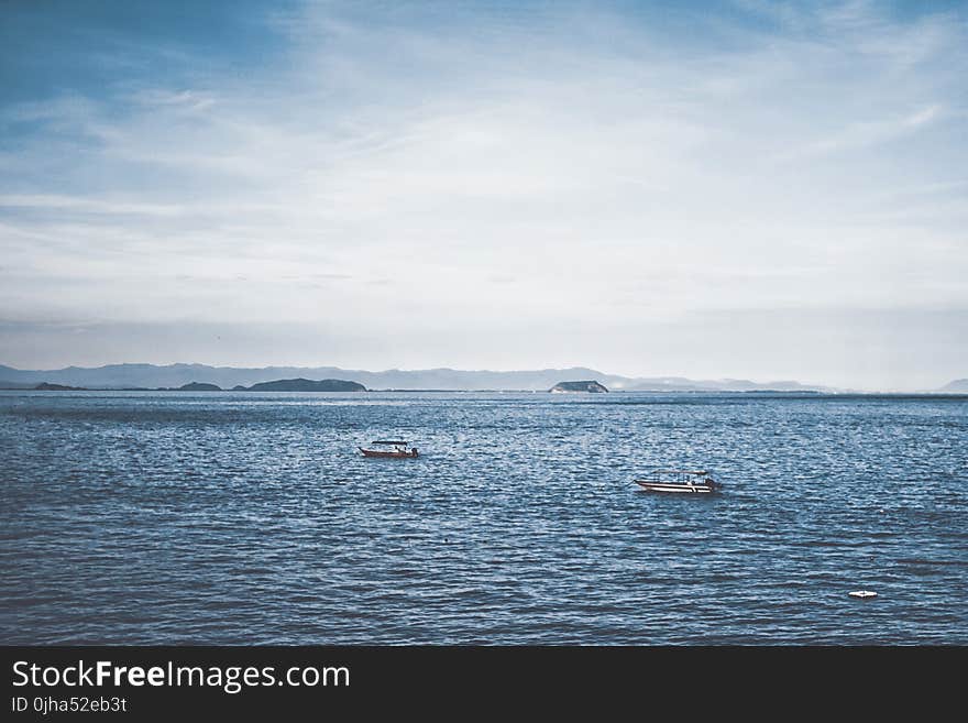 Two Boats in Ocean