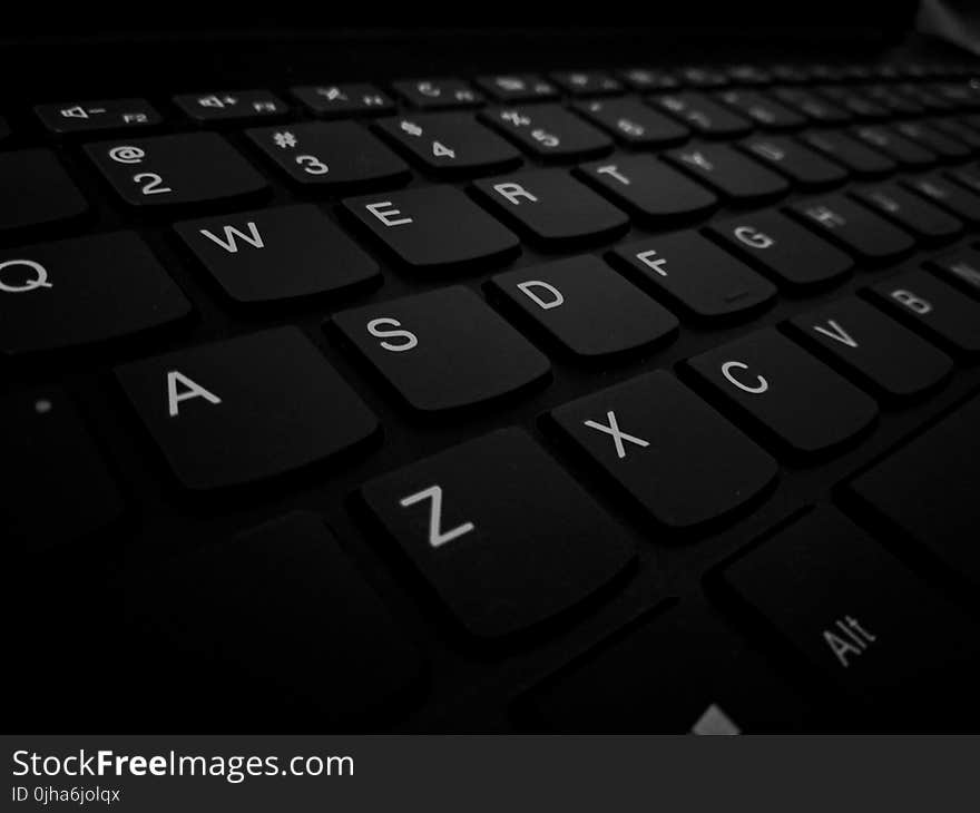 Closeup Photo of Black Computer Keyboard&#x27;s Left Side Keys