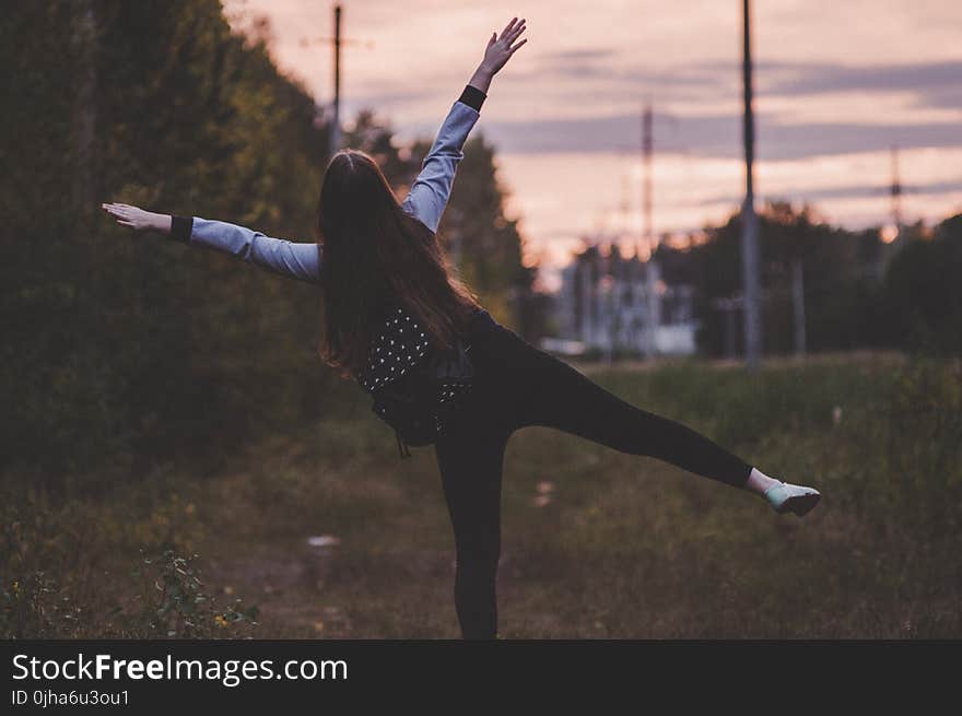 Photo of Woman Near Trees