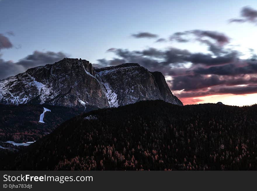 Photography Of Mountain During Golden Hour