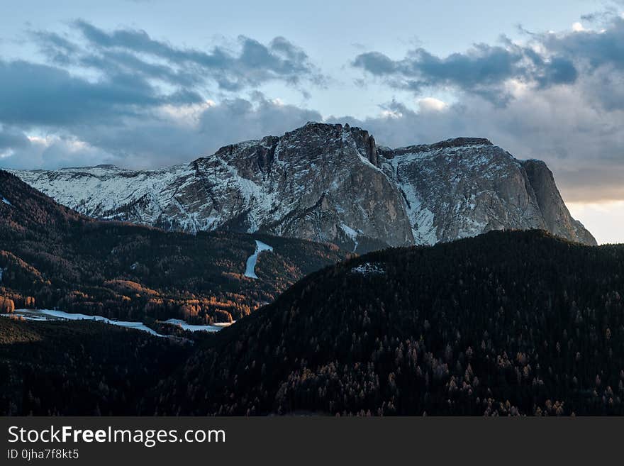 Mountains Under Blue Sky