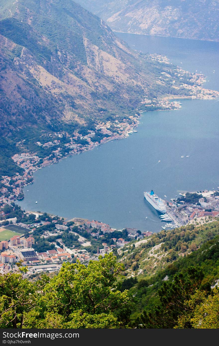 Aerial Shot Of Body Of Water