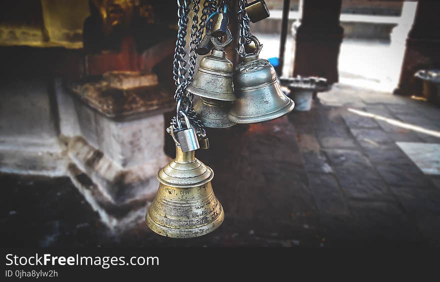 Four Gray Hanged Bells