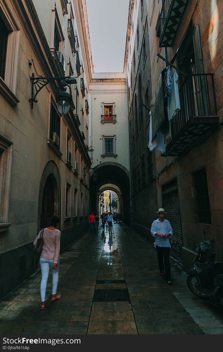 People Walking on Hall Way